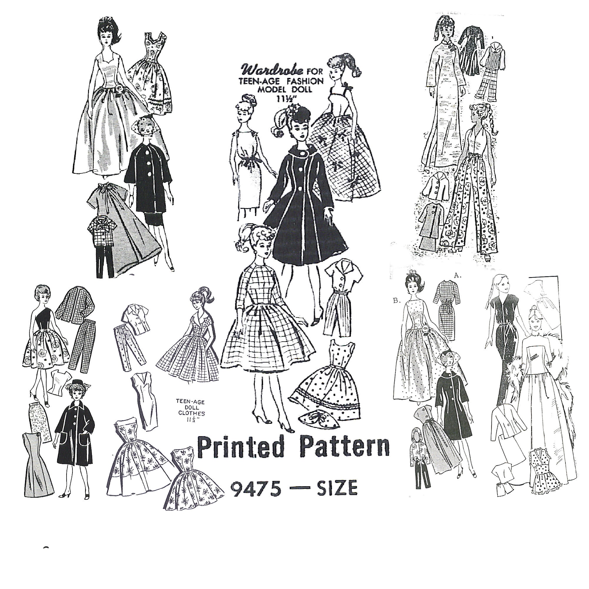 Over 100 Items to Sew 19 Vintage Mail Order Fashion Doll - Etsy