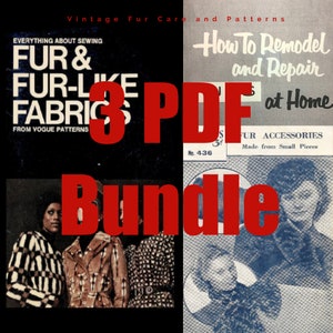 Fur Sewing PDF Bundle Everything about Sewing Fur & Fur-Like Fabrics