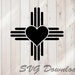 Download New Mexico Zia Heart SVG Instant Download / Vinyl & Craft ...