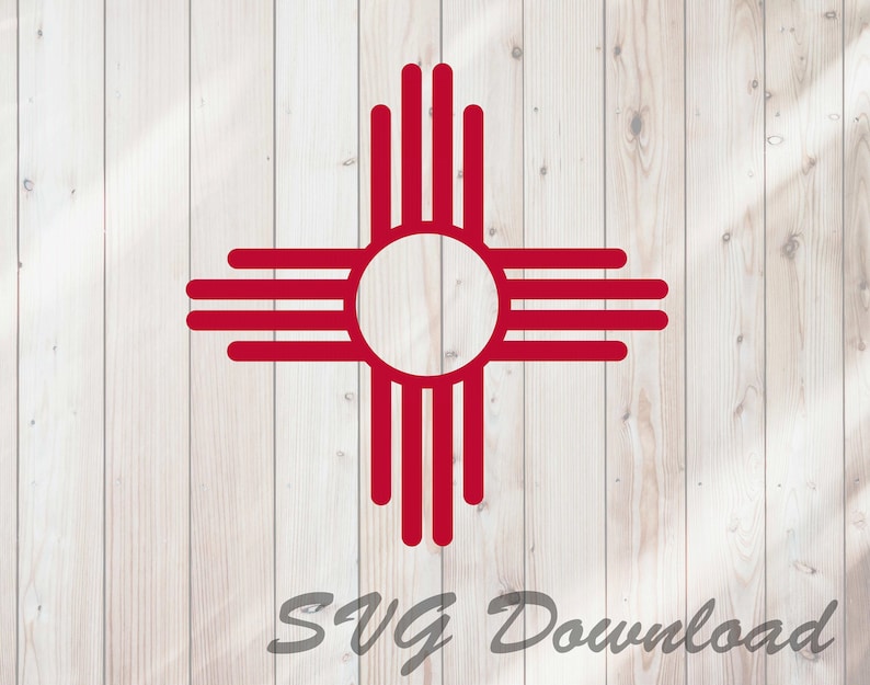 Download New Mexico State Flag Zia Symbol SVG Instant Download / Vinyl | Etsy