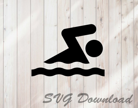 Download Swimming Swimmer Sign Icon Svg Instant Download Vinyl Etsy