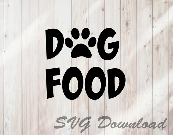Download Dog Food Bin Label Svg Cut File Instant Download Dog Paw Etsy PSD Mockup Templates