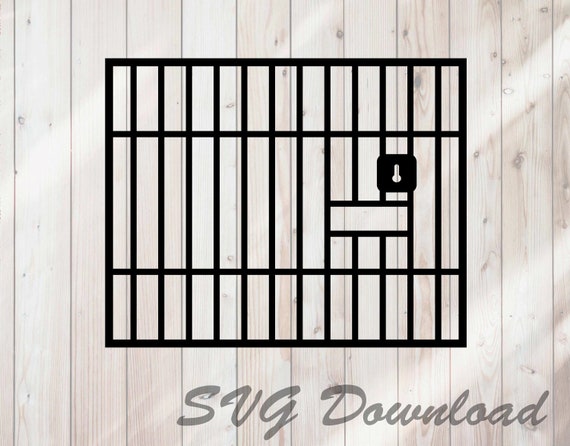 Jail Cell SVG Prison Bars SVG Instant Download / Vinyl & - Etsy