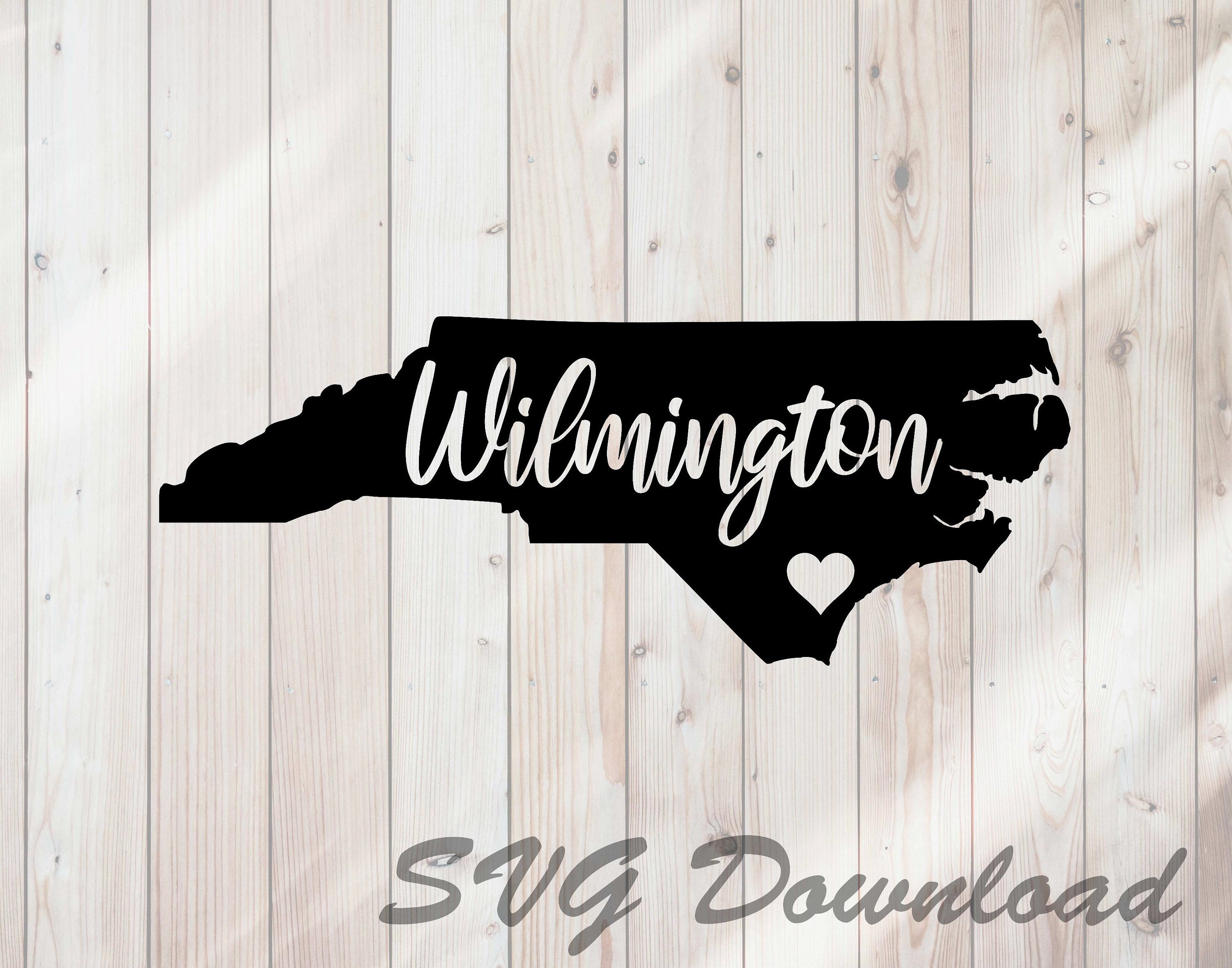 Wilmington North Carolina SVG Instant Download / Vinyl & Craft Etsy