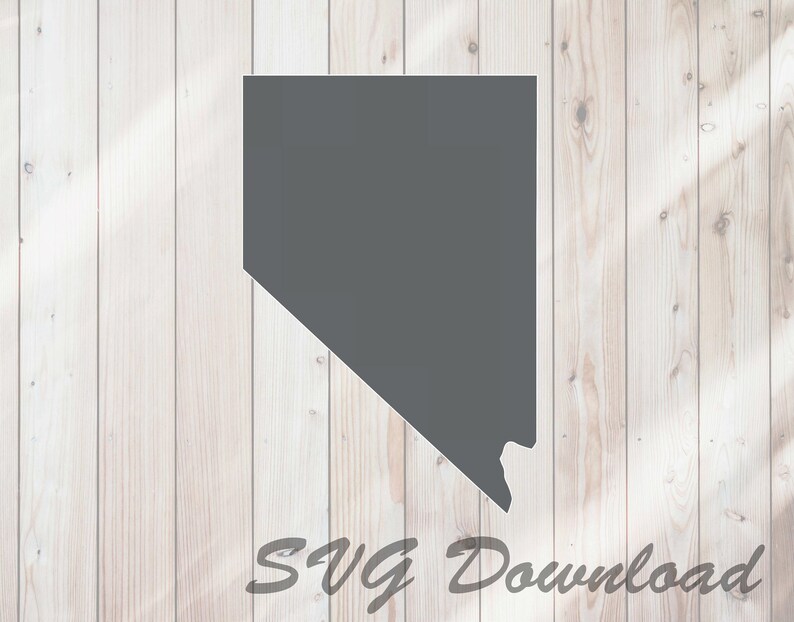 Nevada Shape State Template SVG Instant Download / Vinyl &amp; - Etsy