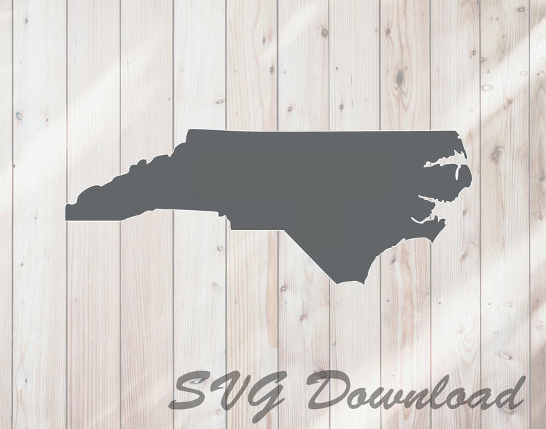 North Carolina Shape State Template SVG Instant Download / | Etsy