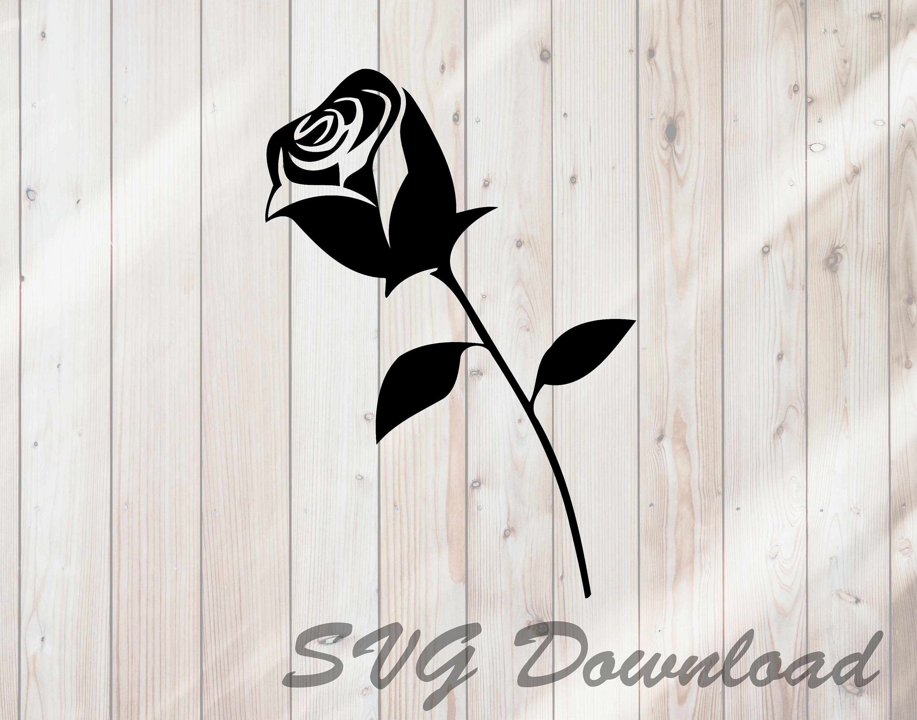 Download Rose Svg Flower Svg Instant Download Vinyl Craft Cutting Etsy