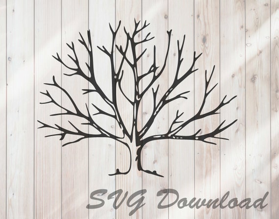 Download Bare Winter Tree Nature Woods Svg Instant Download Vinyl Etsy