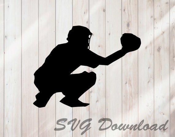 Free Baseball Catcher Svg 902 SVG PNG EPS DXF File