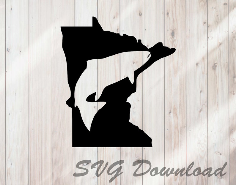 Download Minnesota Fishing SVG Cut File Instant Download / Vinyl ...