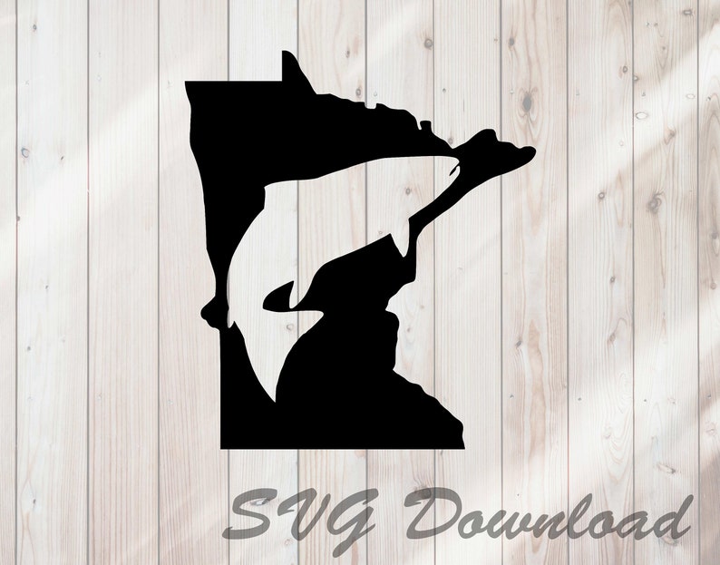 Download Minnesota Fishing SVG Cut File Instant Download / Vinyl & | Etsy