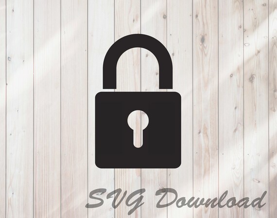 Download Lock Icon Svg Padlock Svg Instant Download Vinyl Craft Etsy