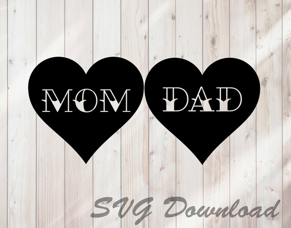 Download Mom And Dad Sailor Tattoo Font Hearts Svg Instant Download Etsy