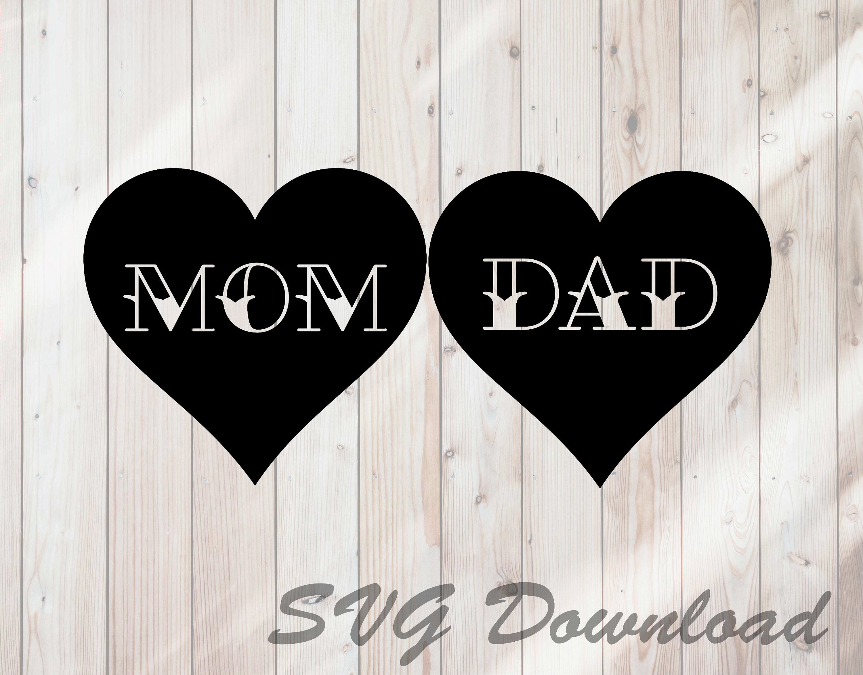 Download Mom And Dad Sailor Tattoo Font Hearts Svg Instant Download Etsy