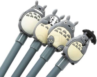 4pcs My Neighbour Totoro Gel Pen, Gel Pen Set, Stationery - PJ298