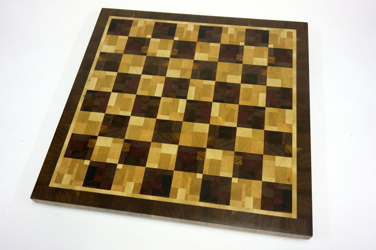 Chess. Chess board. End grain chess board. Wooden chess board. Etsy