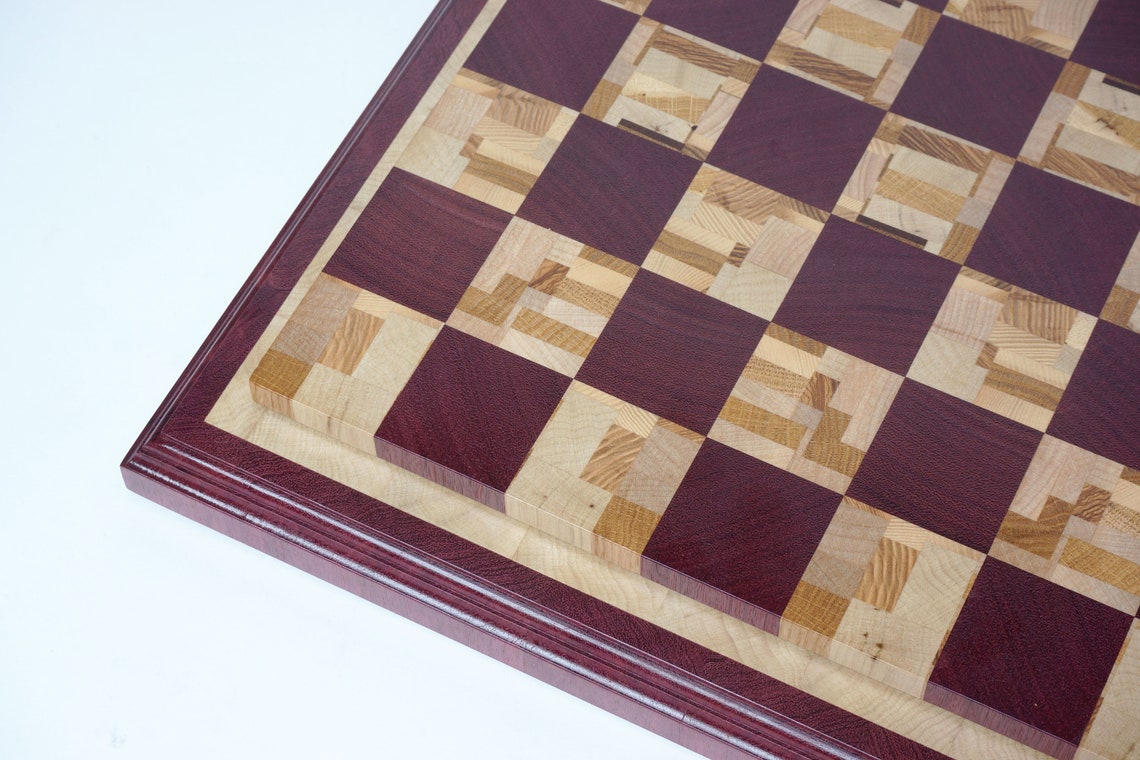 Chess. Chess Board. End Grain Chess Board. Wooden Chess Board. Etsy