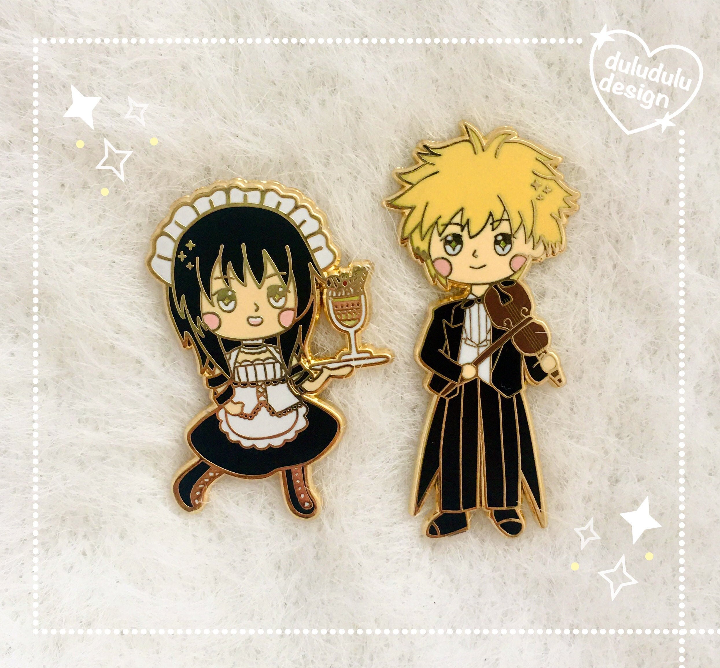 Kaichou wa Maid sama enamel pin set