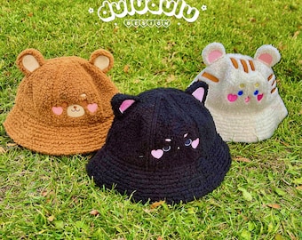 Fluffy Bear Bucket Hat