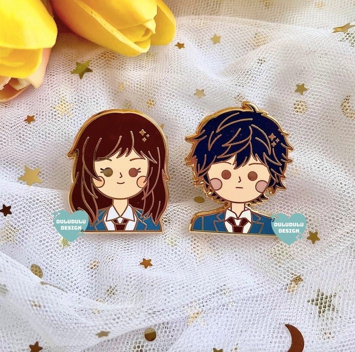 Futaba & Kou ( Ao Haru Ride ) Blue Spring Ride Sticker by babydollmerch