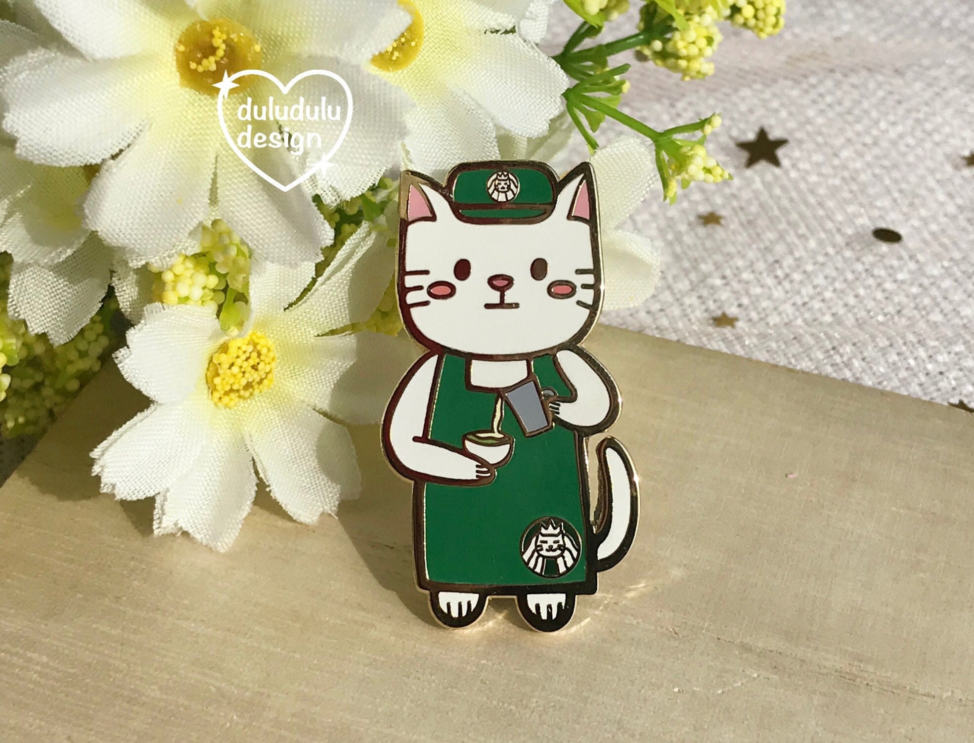 Cat Purrista Enamel Pin