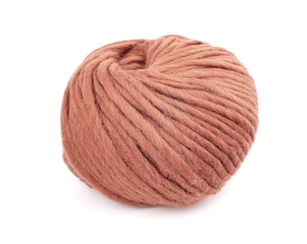 Wool yarn Plumberry Chunky yarn Roving Merino Pure wool yarn Beige Thick knitting yarn 65m 100g
