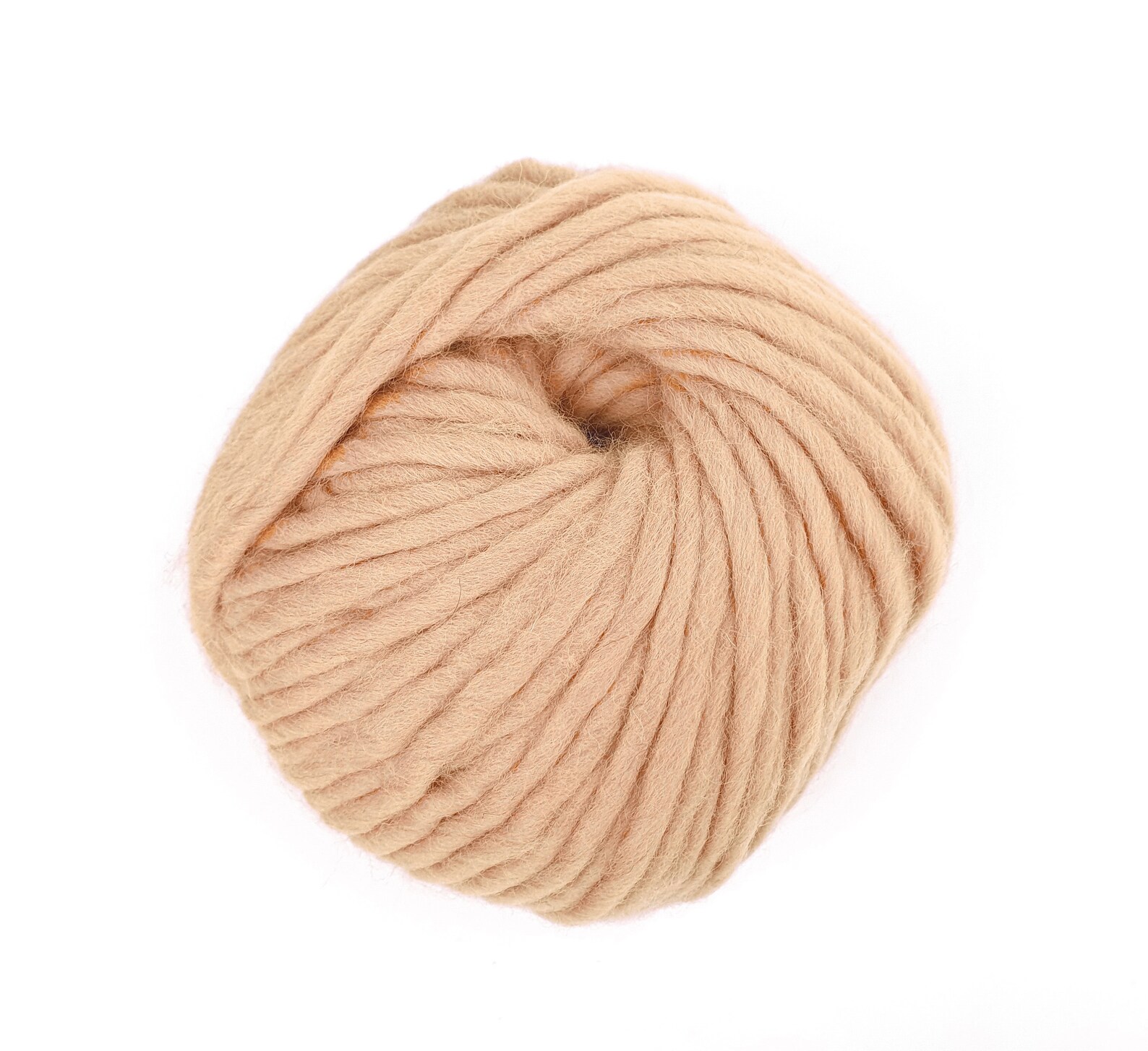 Wool Yarn Sand Chunky Yarn Roving Merino Pure Wool Yarn Beige Etsy