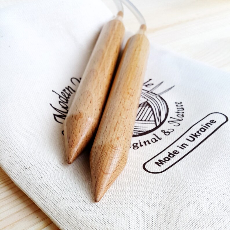 25mm Knitting Needles Circular Knitting Needles Wooden Etsy