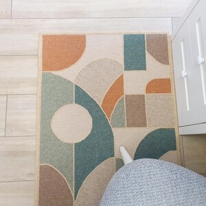 Natural wool and jute fibers used in handmade rug