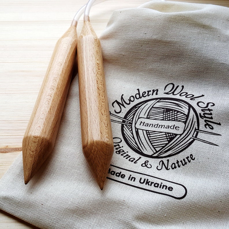 Giant Needles 35mm Knitting Needles Circular Big Wooden Etsy
