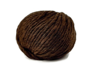 Pure laine marron fil géant Super gros gros fil pour couverture en tricot laine mèche laine mérinos écheveau fil de laine épais cadeau de Noël pour elle