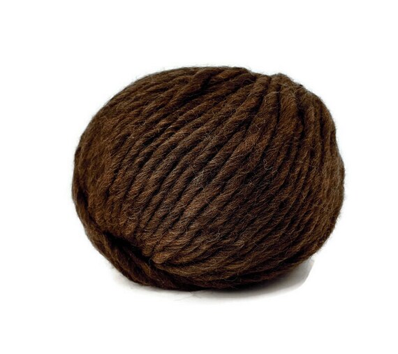 Pure Wool Brown Giant Yarn Super Bulky Chunky Yarn for Knitting