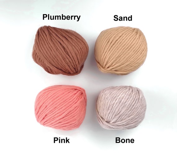 100g Chunky Yarn 1 Ply Hand Knitting Crochet Thick Thread for Bag Carpet  Cushion