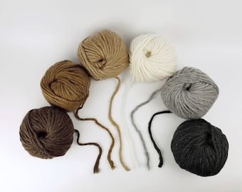 Chunky yarn Pure wool Merino thick roving yarn for knitting, 100g