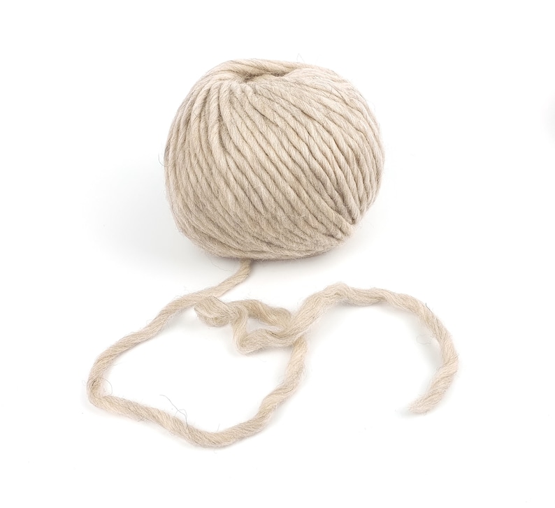 Hilo de lana Hueso Hilo grueso Roving Merino Hilo de lana pura Gris ...