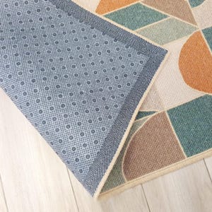 Non-slip backing of the wool rug for safety and stability