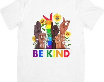 Design T-Shirt Instant Download Be Kind Sign Language , Be Kind  Be Kind T-Shirt, Kindness Shirt-PNG