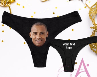 Personalized Photo Thong: Bachelorette Party Underwear