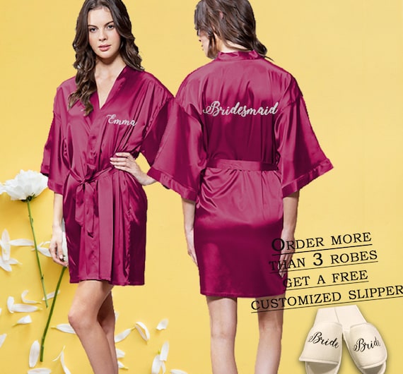 bridal satin robes
