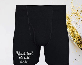 Your text here briefs, Custom boxer briefs, Custom boxers for men, Personalized boxer, Gift for him, Bachelor gift