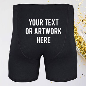 Custom boxer briefs, Your text here briefs, Custom boxers for men, Personalized boxer, Gift for him, Bachelor gift