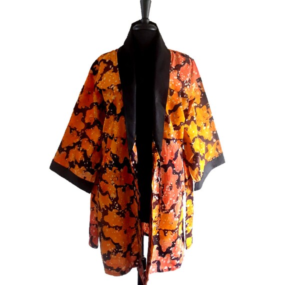 batik kimono dress