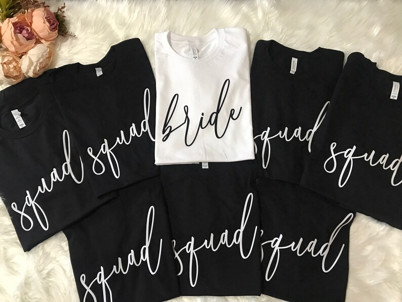 Bridal Shower Shirts Bridal Party T Shirts Bachelorette T Etsy