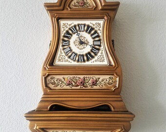 Kingswood Ceramic Clock Set USA Vintage