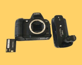 Cuerpo de cámara réflex digital Canon EOS D60 de 6,3 MP, batería, rejilla para batería