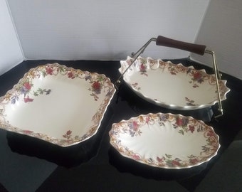 Spode Sydney 3 PC Serving Set RARE