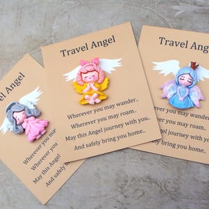 Cartão de presente positivo do Travel Angel Pocket Hug, uma lembrança sincera, uma afeição preciosa, um presente de amor sem fim.