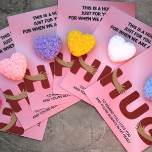 Corazón de abrazo de bolsillo: muestra de amor en forma de corazón, regalo del día de San Valentín, un recuerdo sincero, un recuerdo, un afecto preciado, un regalo de amor infinito.