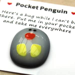 Pocket Hug Pinguin - Pinguin Liebeszeichen, Valentinstag Geschenk, Ein herzliches Andenken, Erinnerung, geschätzte Zuneigung, ein Geschenk endloser Liebe.