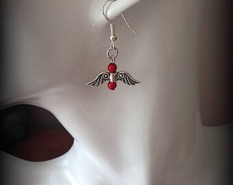 Red Angel earrings